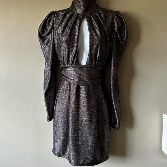 Fashion Queen Mock Neck Mini Dress - Picture 1 of 6